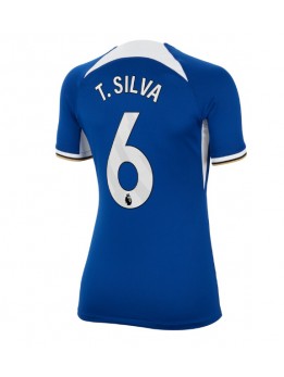 Ženski Nogometna dresi replika Chelsea Thiago Silva #6 Domači 2023-24 Kratek rokav